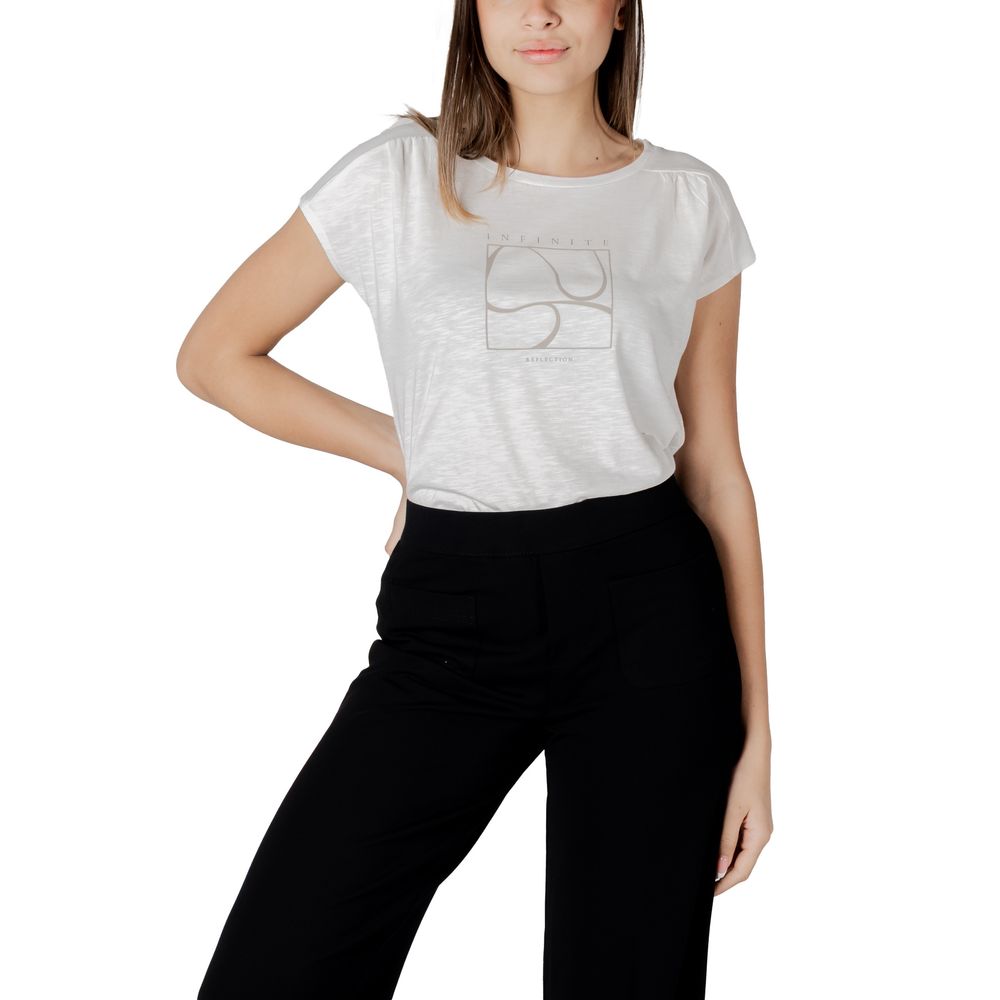 White Cotton T-Shirt - ventzia