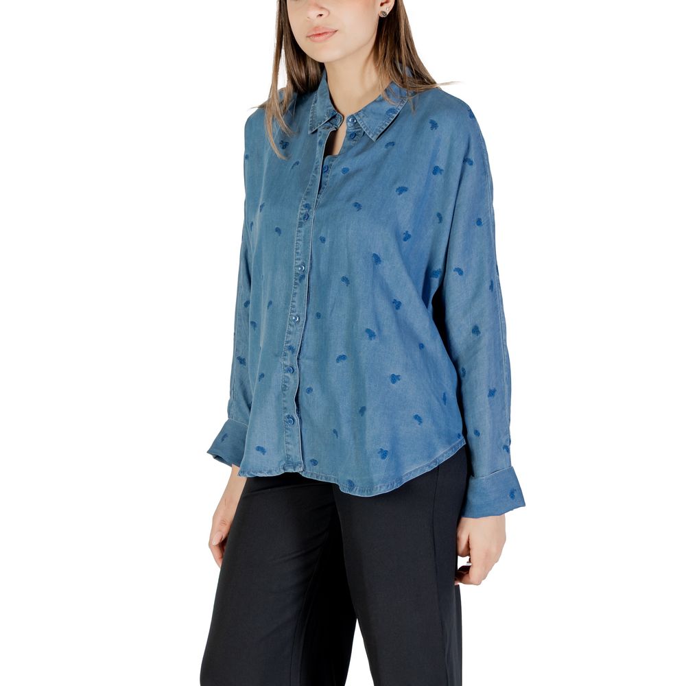 Blue Tencel Blouse - ventzia