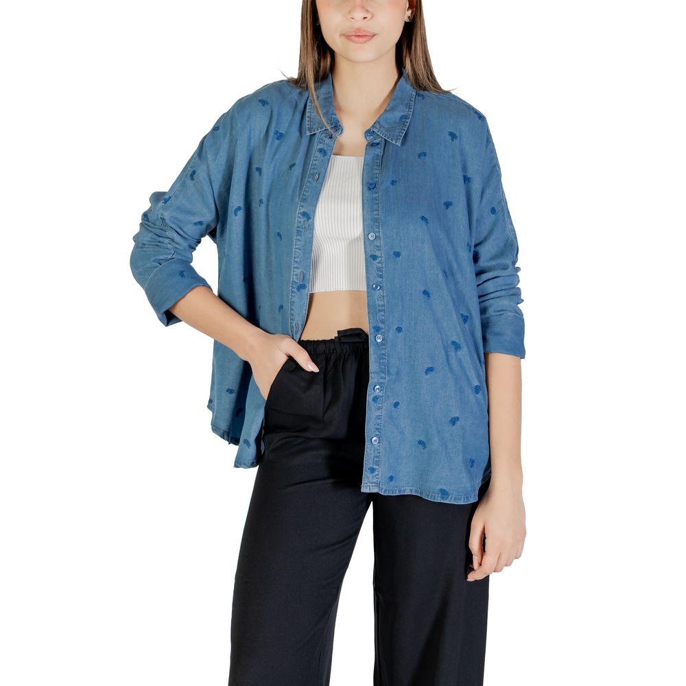 Blue Tencel Blouse - ventzia