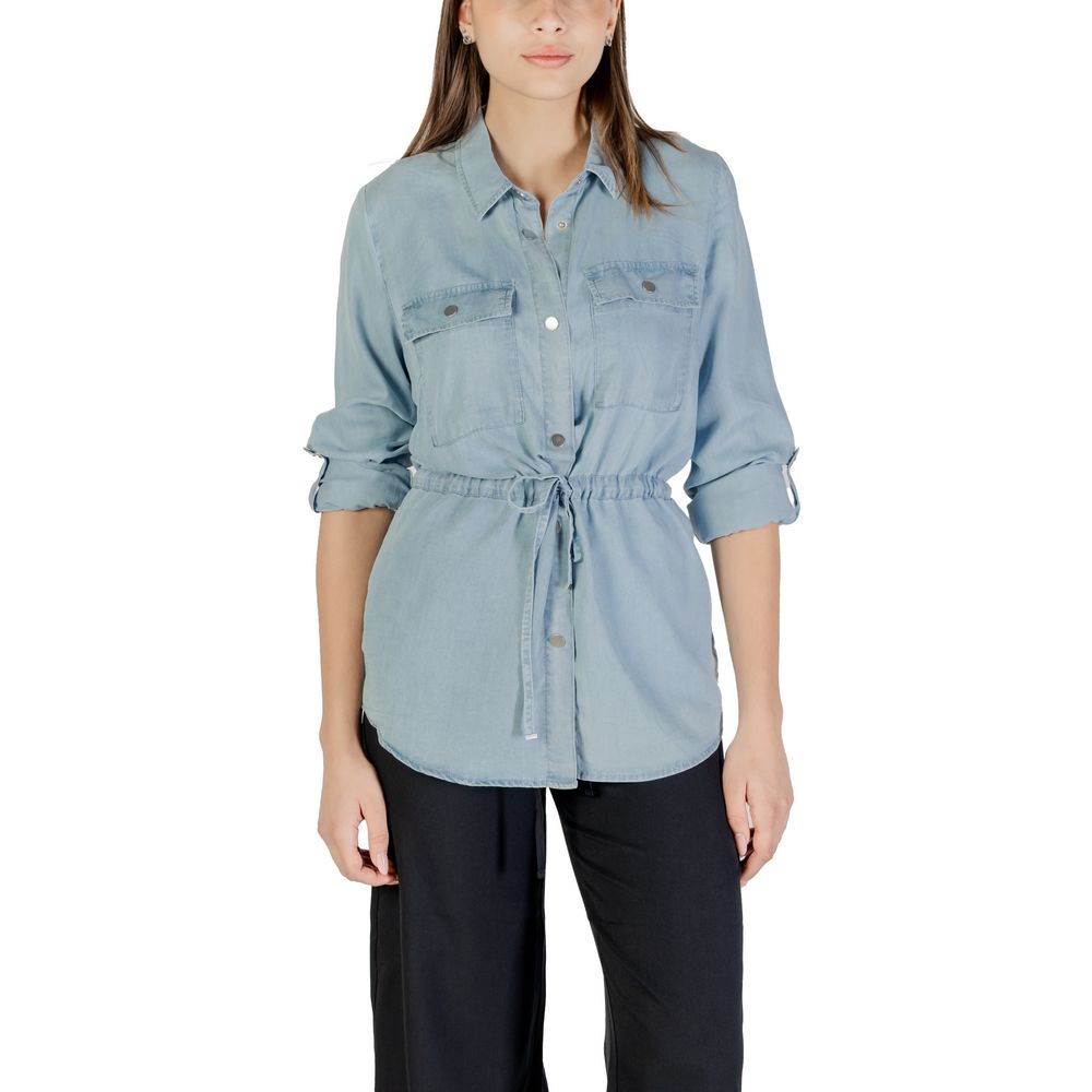 Light Blue Tencel Blouse - ventzia