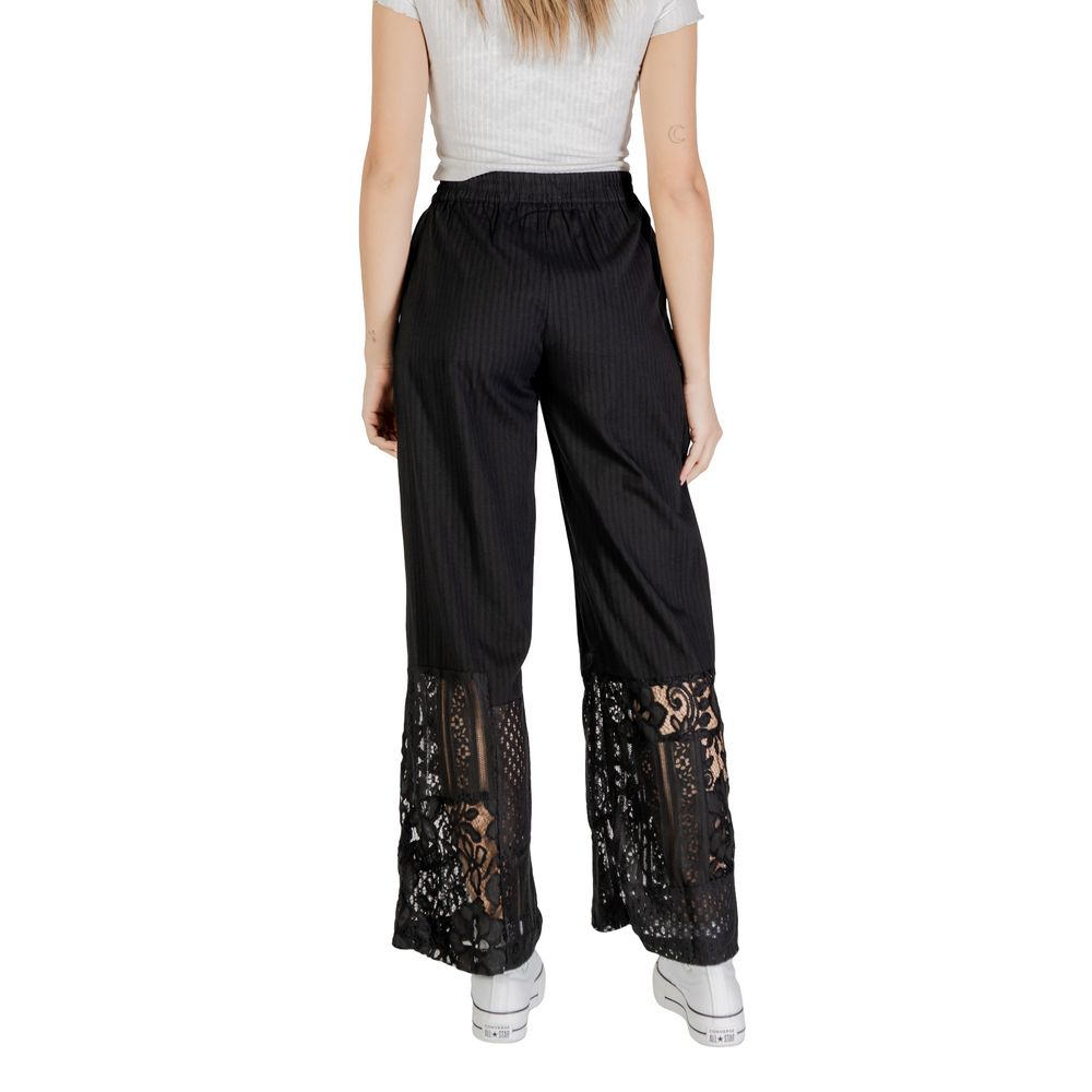 Black Cotton Pant - ventzia