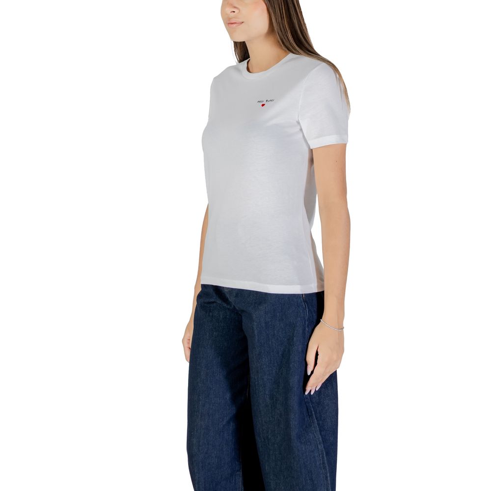 White Cotton T-Shirt - ventzia