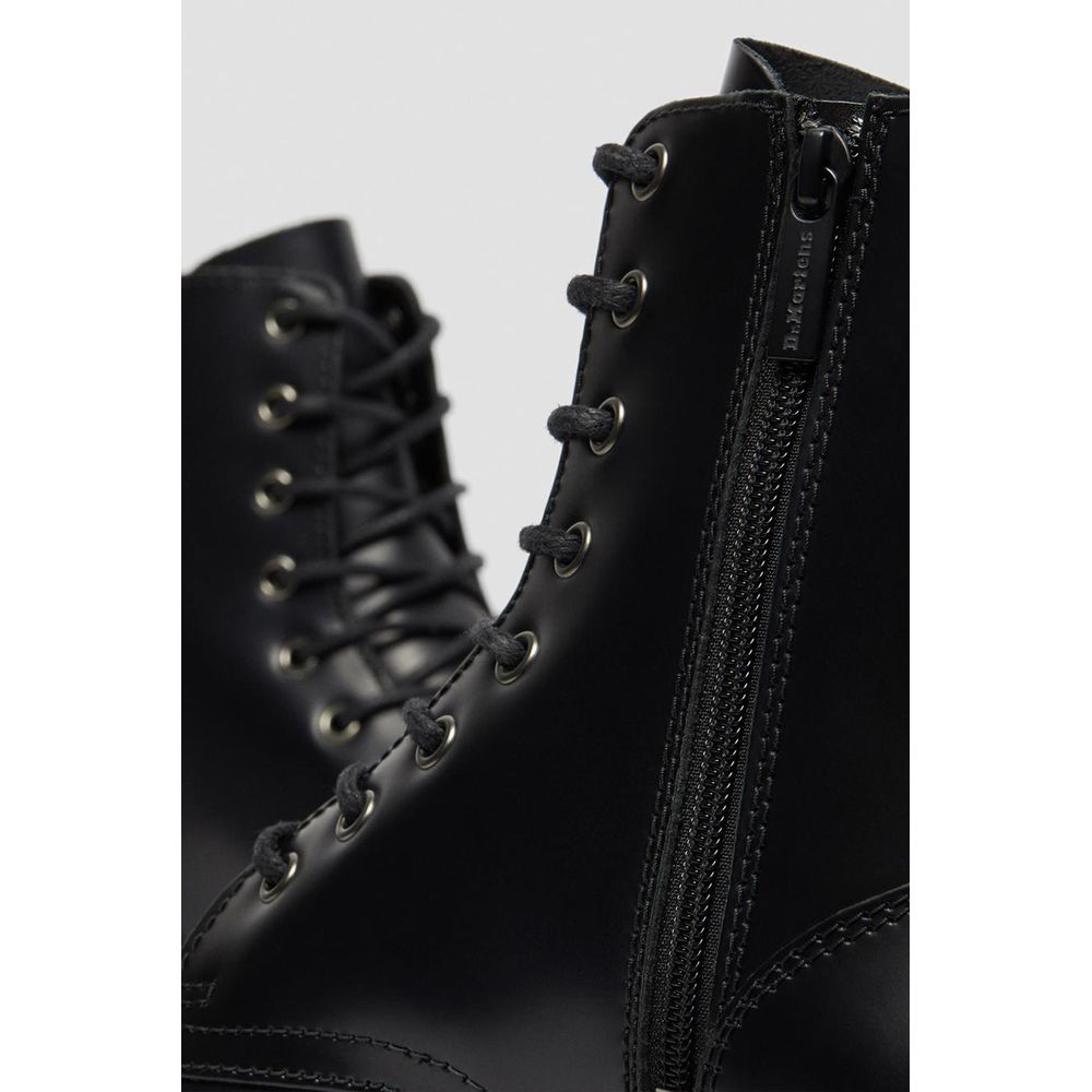 Black Leather Ankle - ventzia