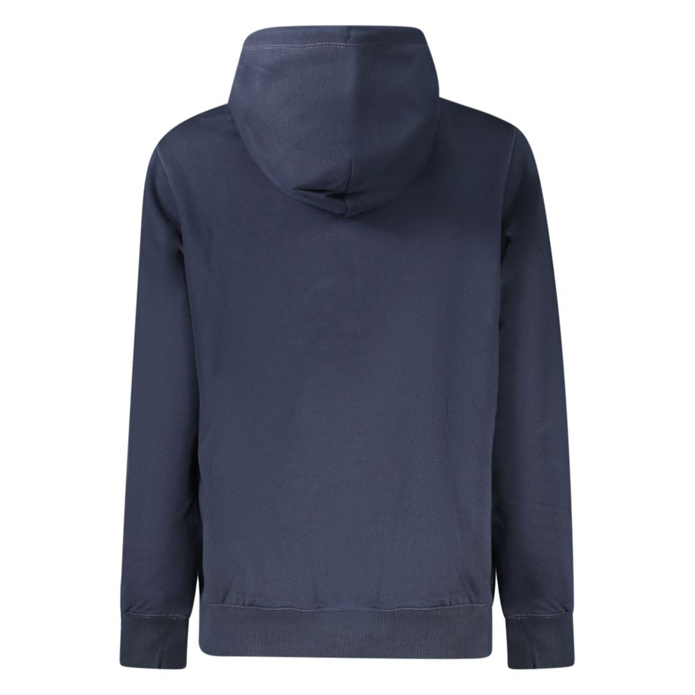 Blue Cotton Women's Hoodie - ventzia