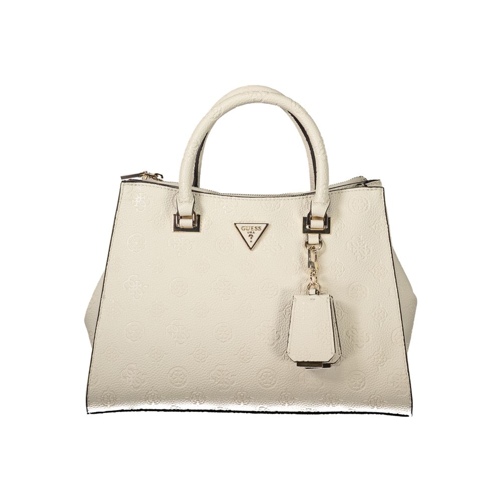 Beige Polyethylene Handbag