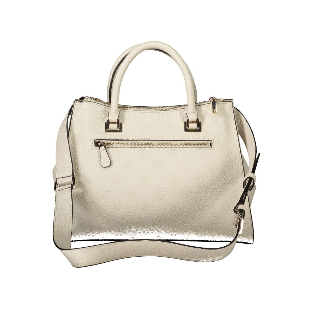 Beige Polyethylene Handbag