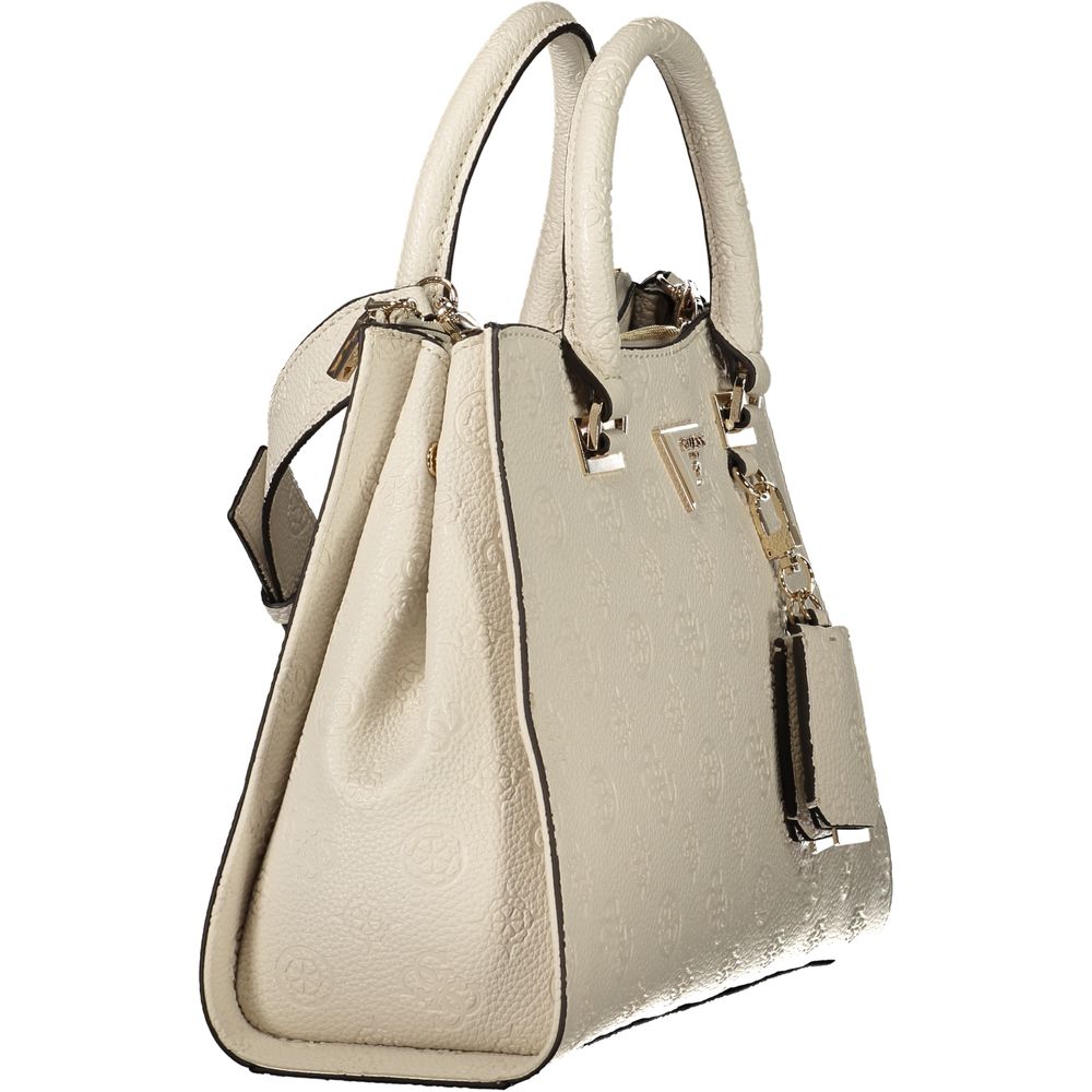 Beige Polyethylene Handbag