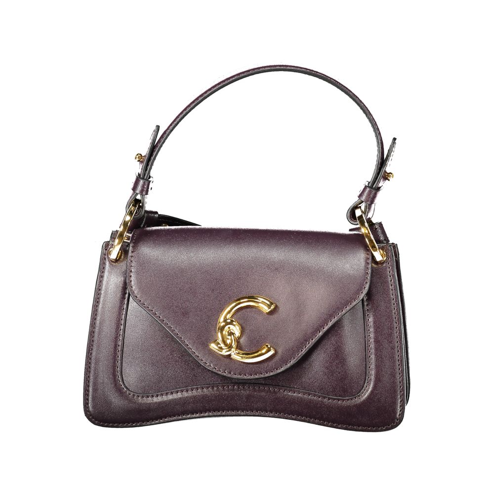 Purple Leather Handbag