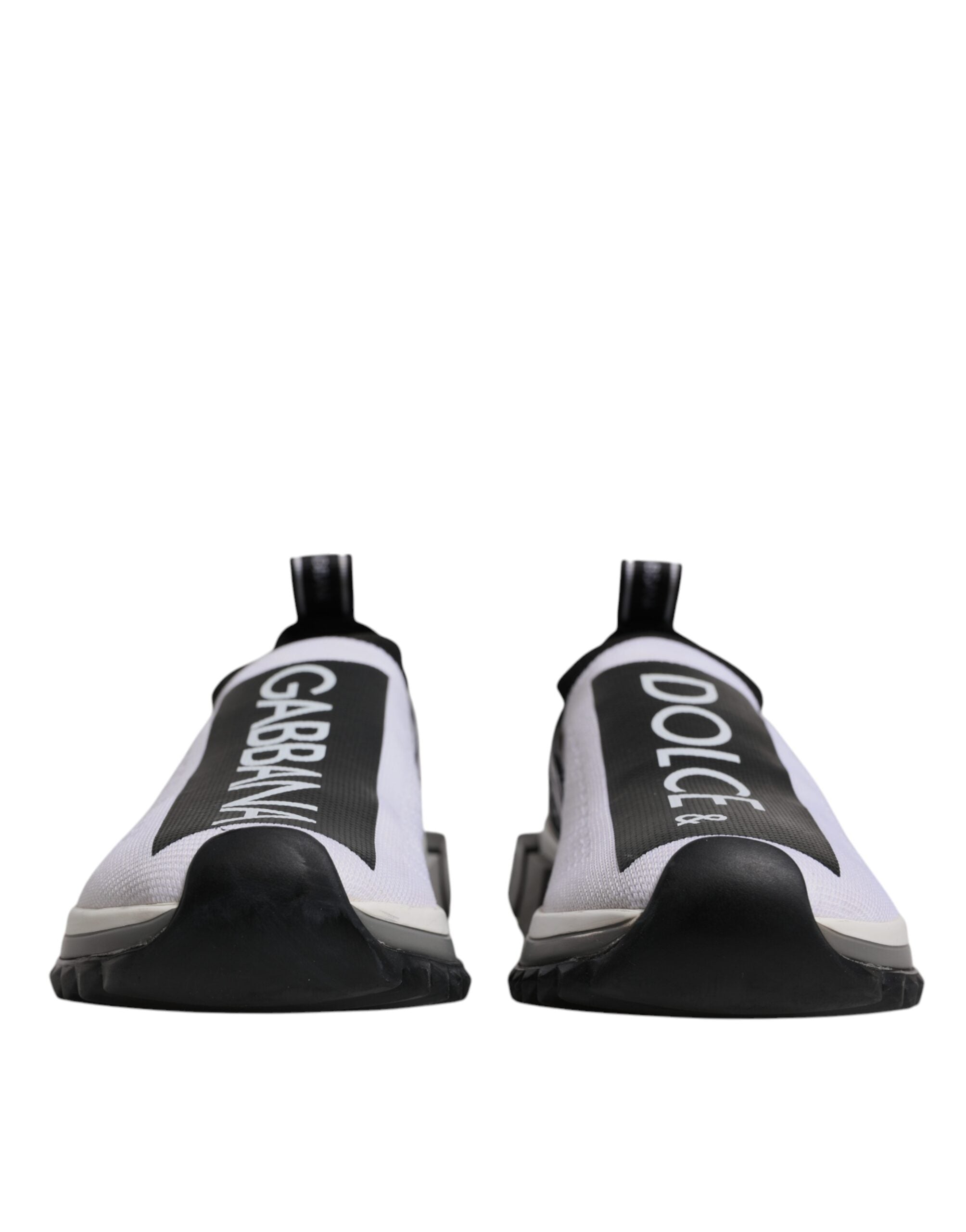 Black White Slip On Sorrento Sneakers Shoes - ventzia