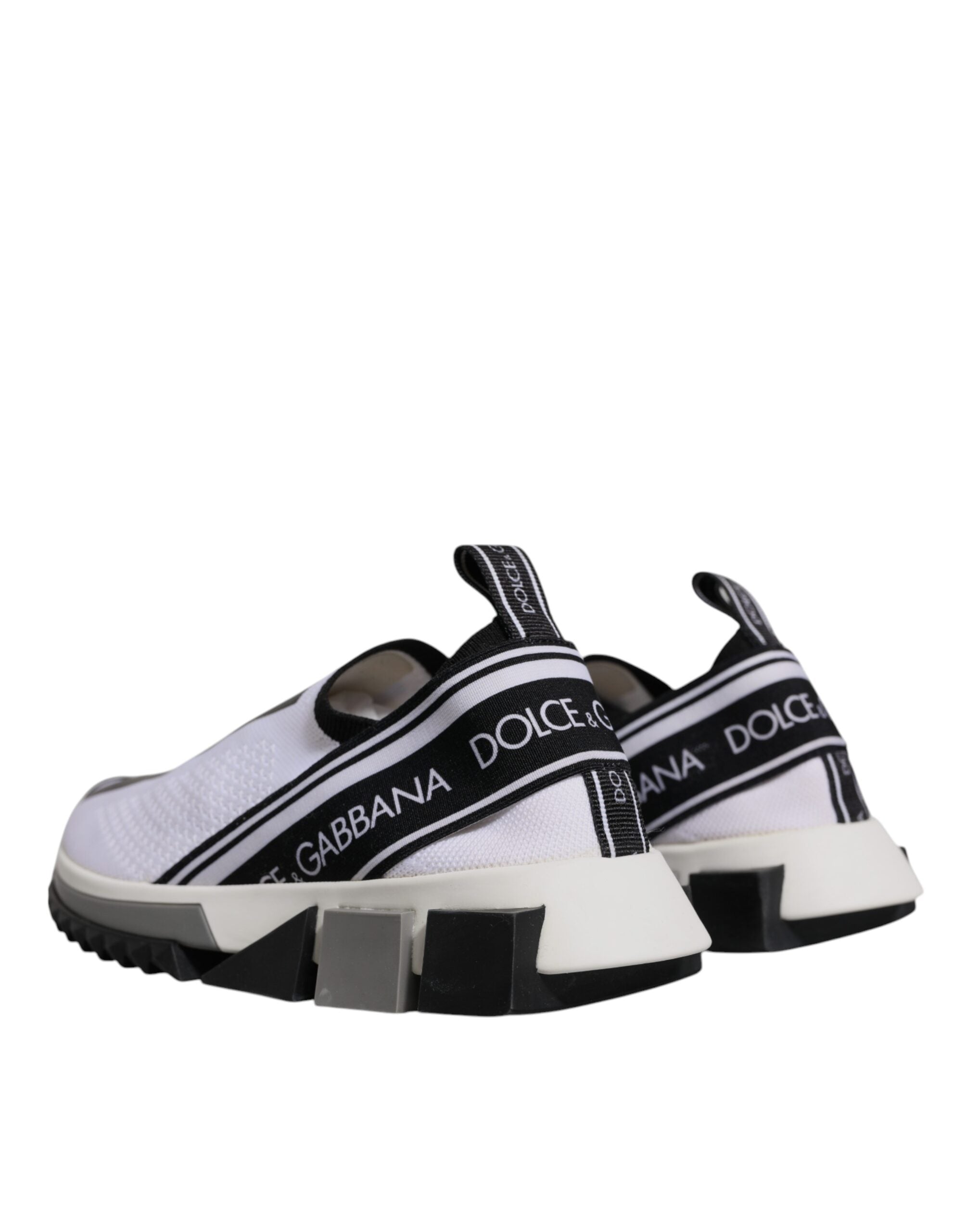 Black White Slip On Sorrento Sneakers Shoes - ventzia