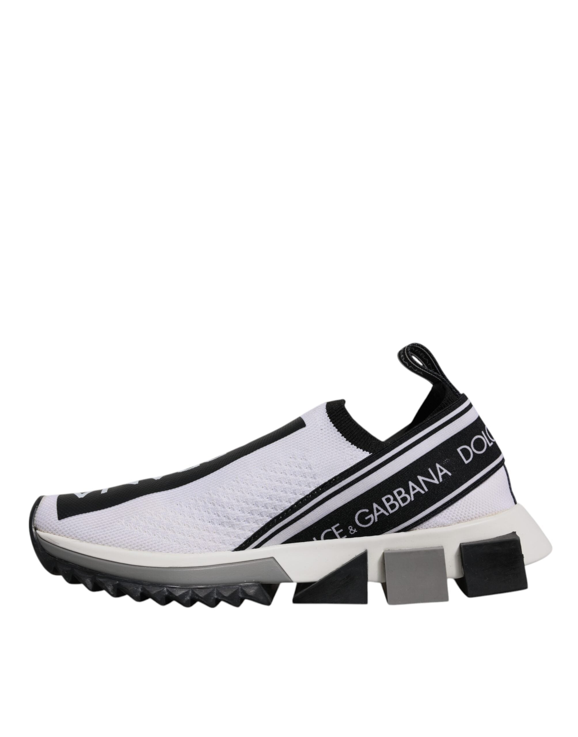 Black White Slip On Sorrento Sneakers Shoes - ventzia