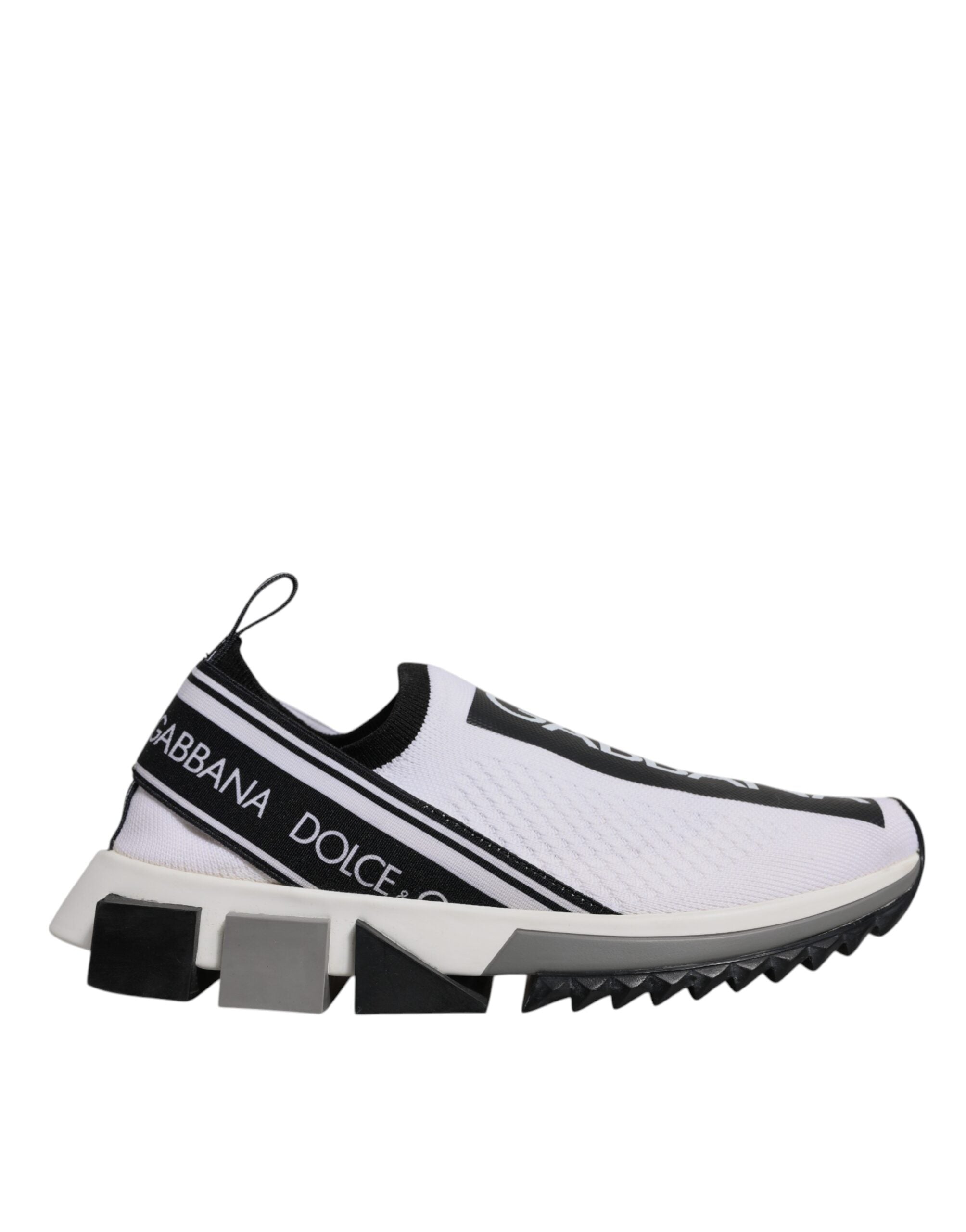 Black White Slip On Sorrento Sneakers Shoes - ventzia