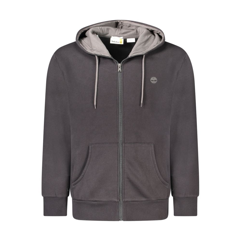 Black Cotton Men's Hoodie - ventzia