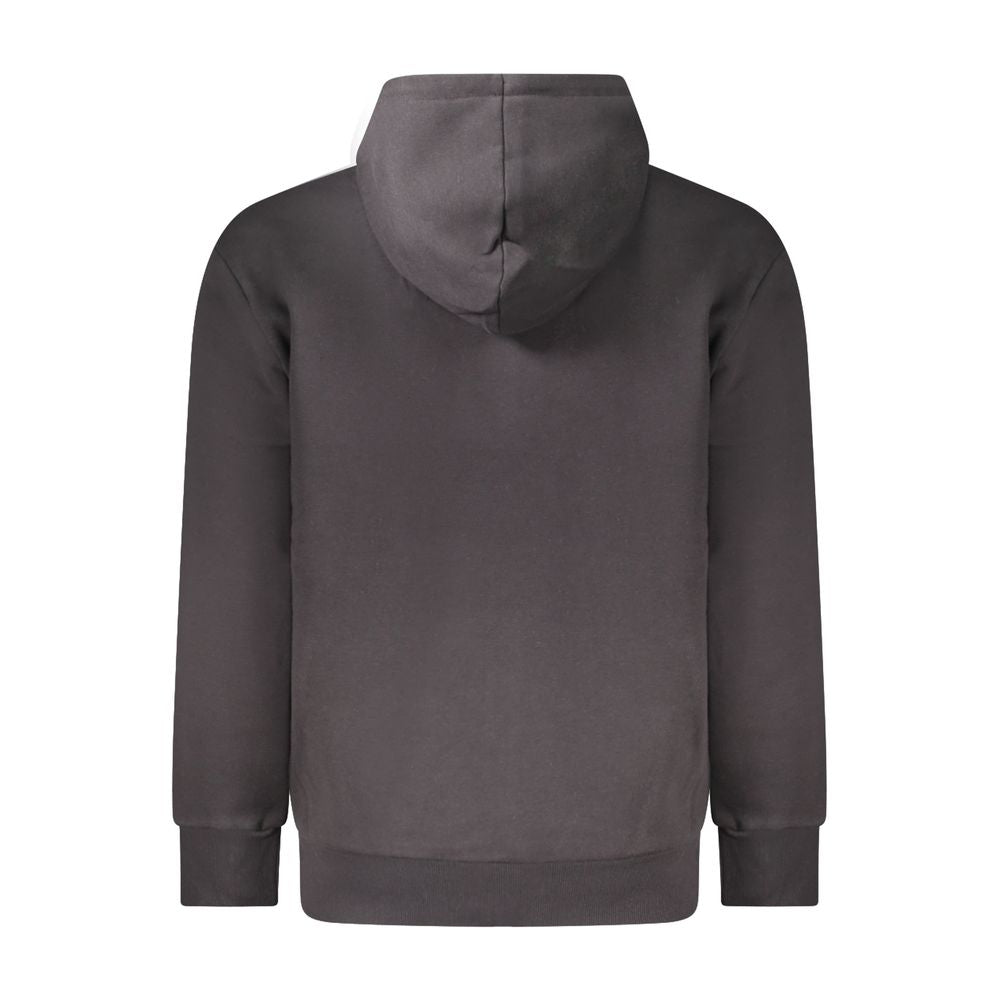 Black Cotton Men's Hoodie - ventzia