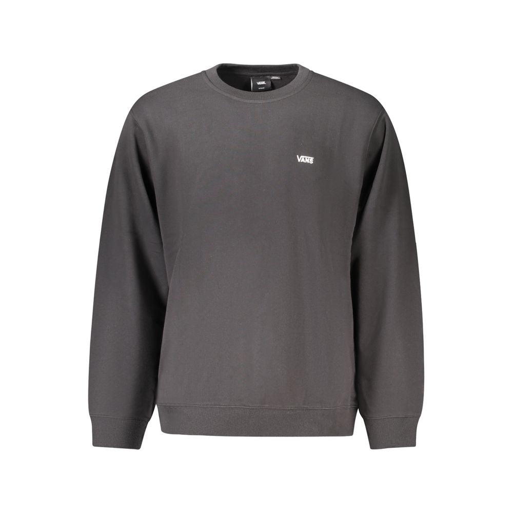 Black Cotton Men's Sweatshirt - ventzia