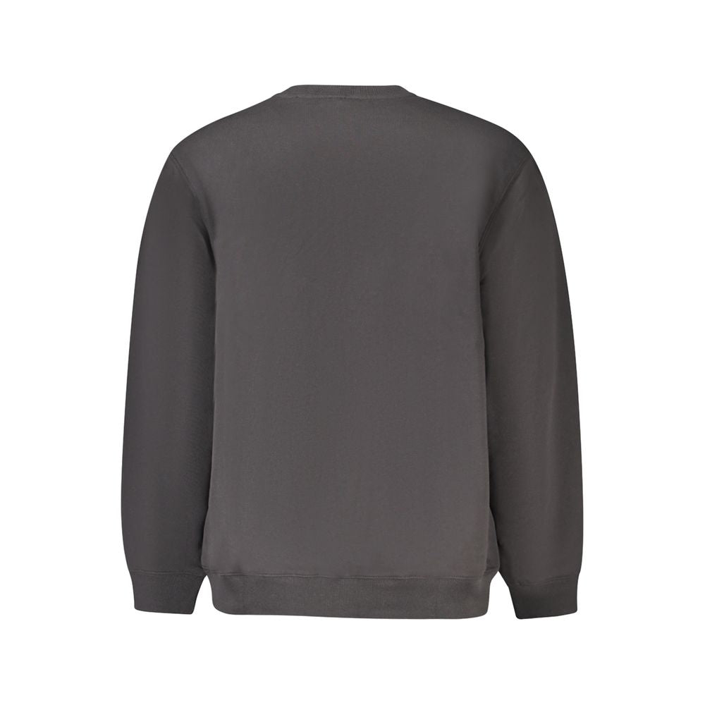 Black Cotton Men's Sweatshirt - ventzia