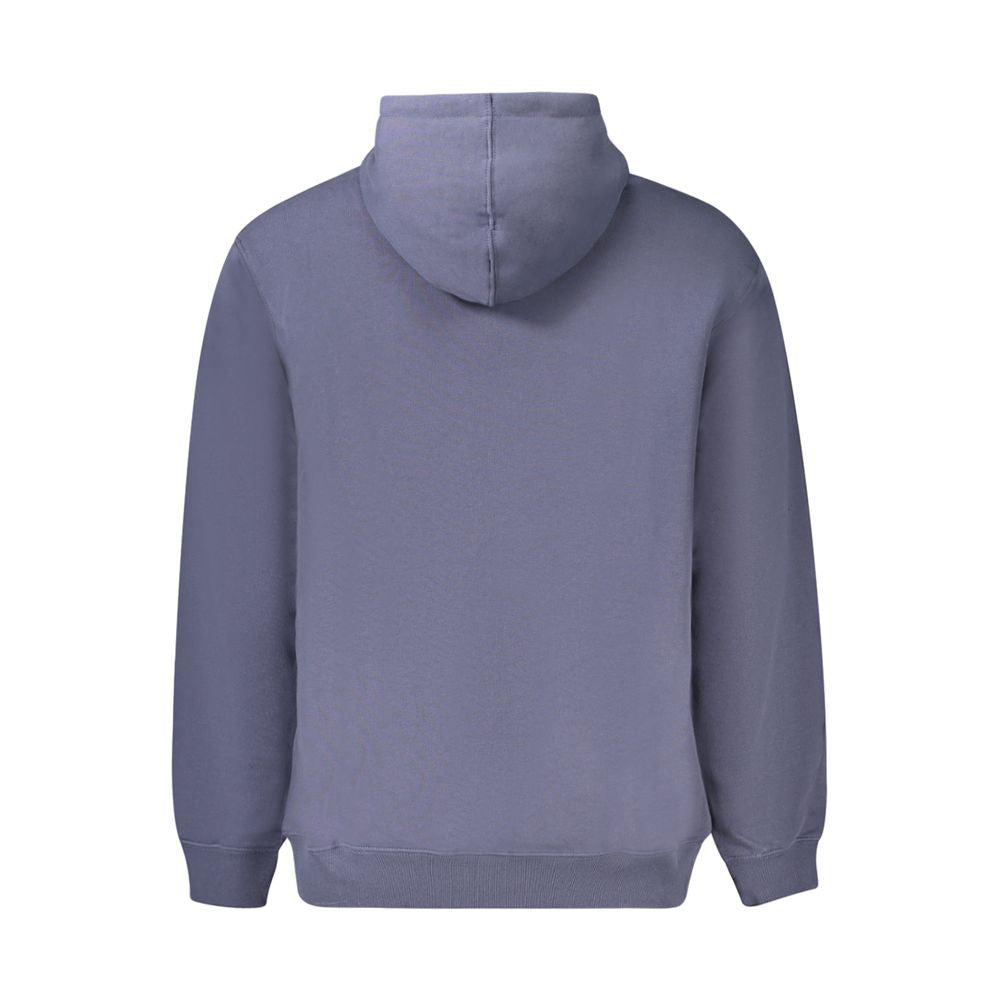 Blue Cotton Men's Hoodie - ventzia