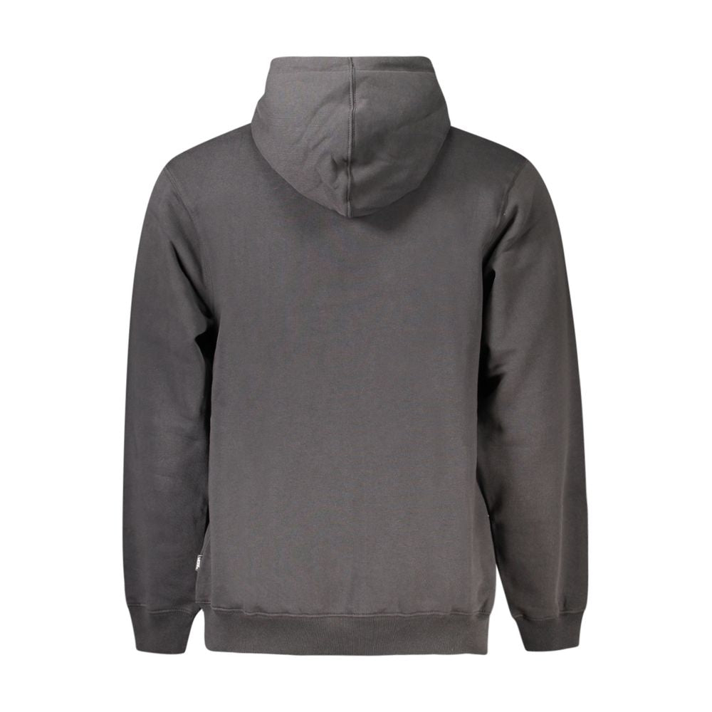 Black Cotton Men's Hoodie - ventzia