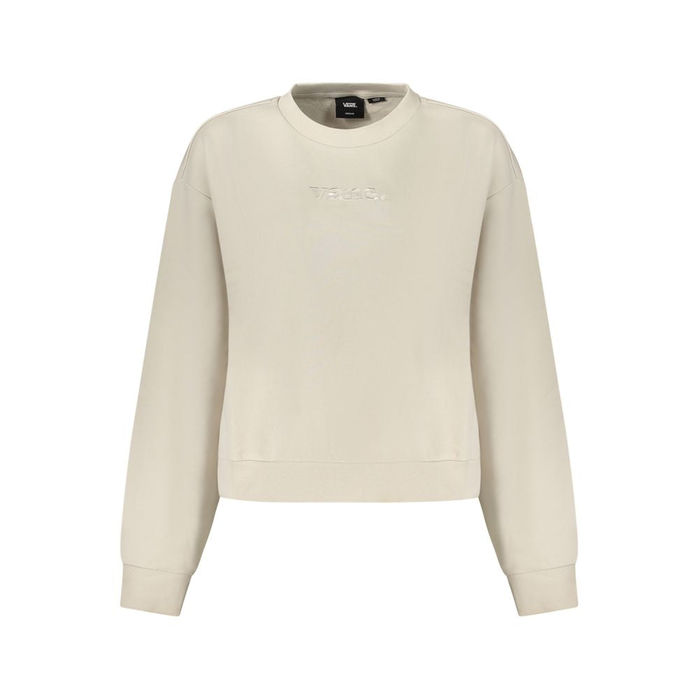 Beige Cotton Women Sweatshirt - ventzia