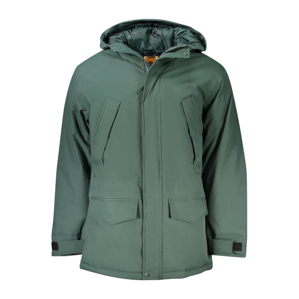 Green Polyester Jackets & Coat