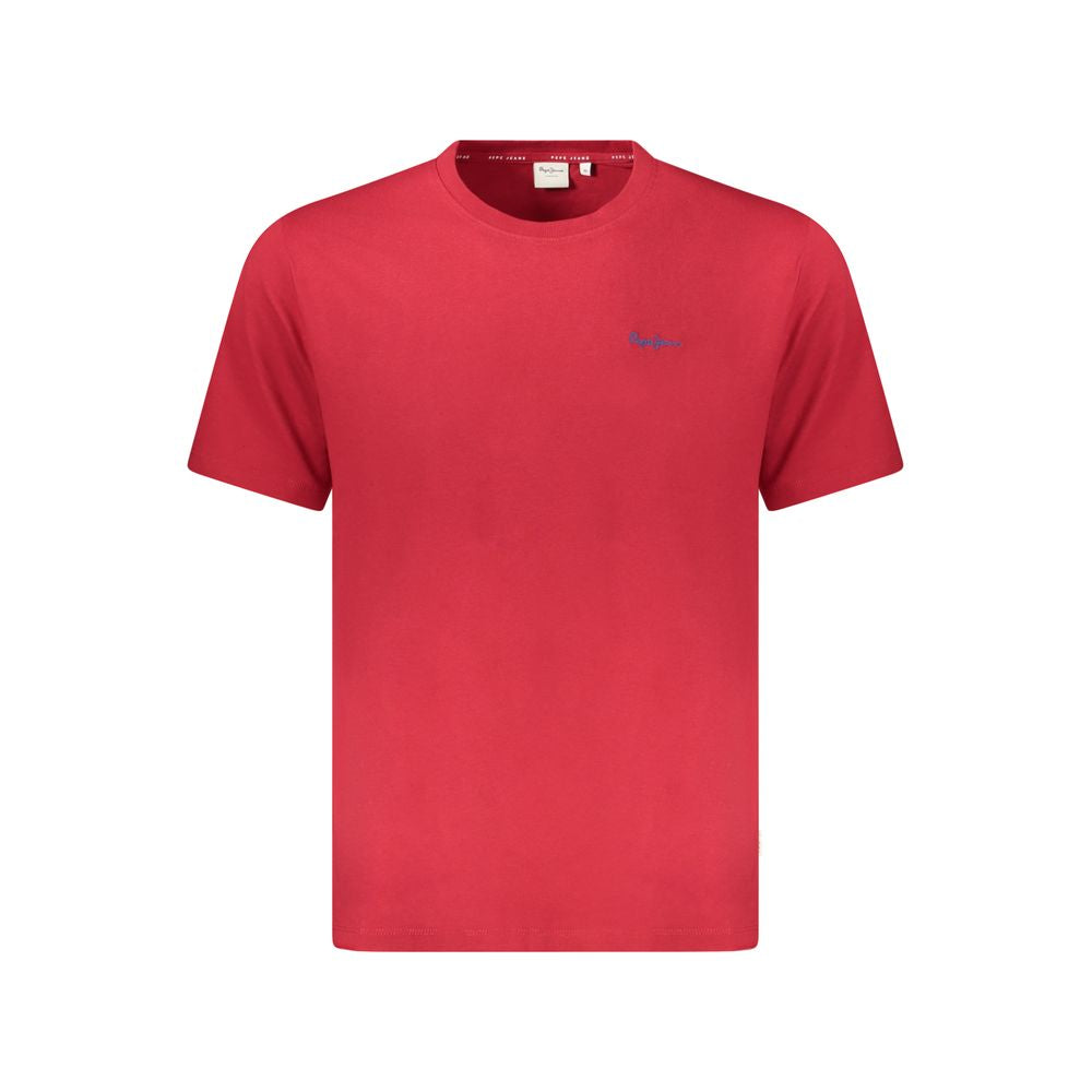 Red Cotton Men T-Shirt - ventzia