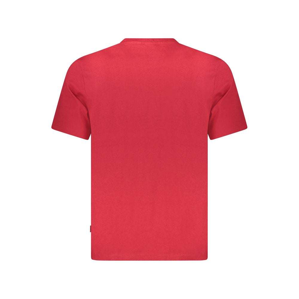 Red Cotton Men T-Shirt - ventzia