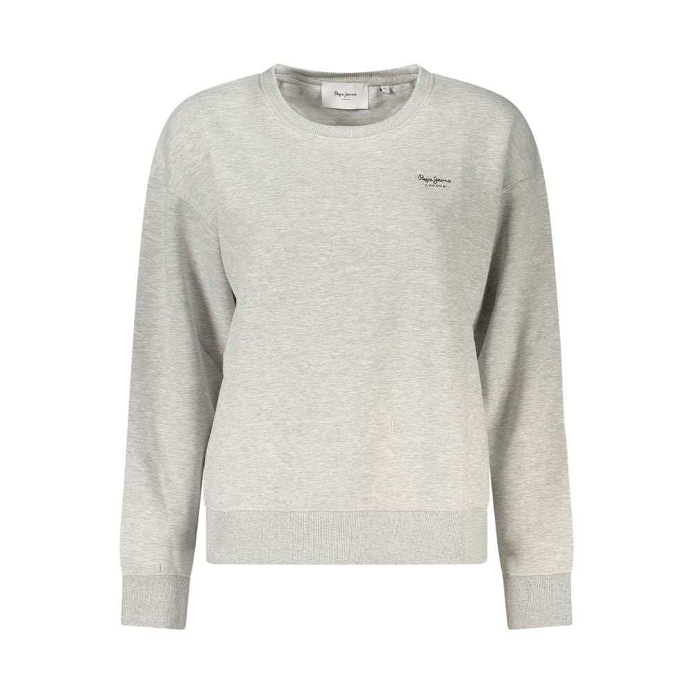 Grigio Cotton Women Sweatshirt - ventzia