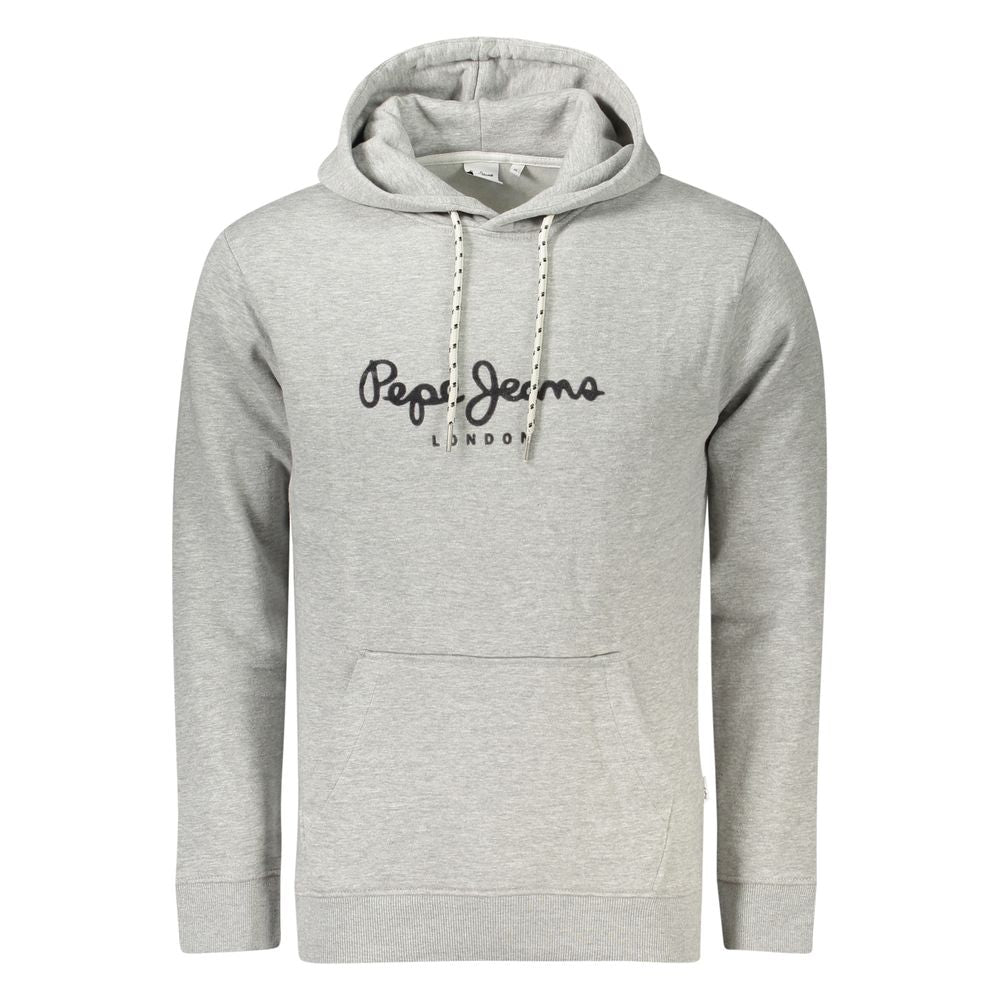 Grigio Cotton Male Sweatshirt - ventzia