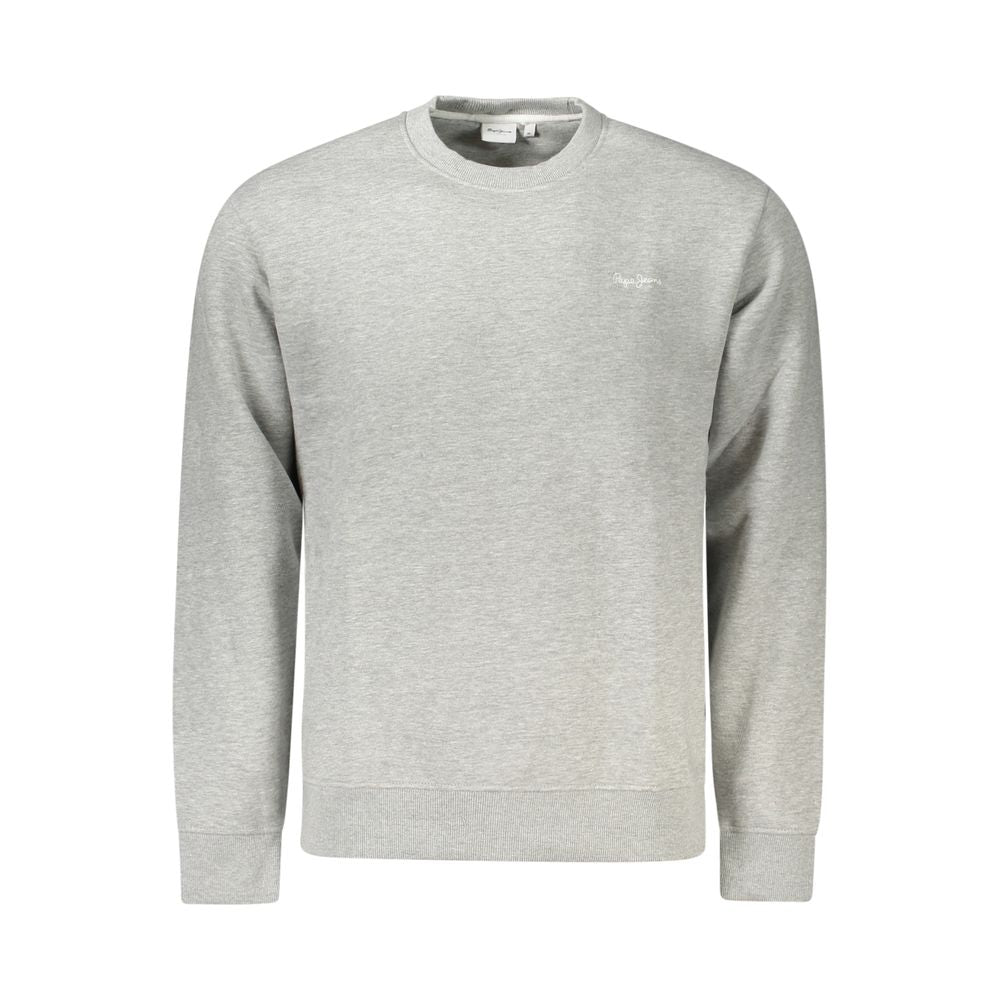 Gray Cotton Men's Sweatshirt - ventzia