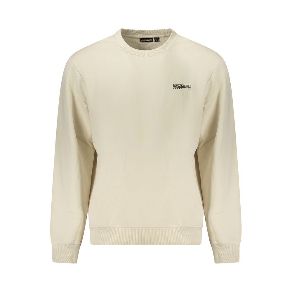 Beige Cotton Men Sweatshirt - ventzia