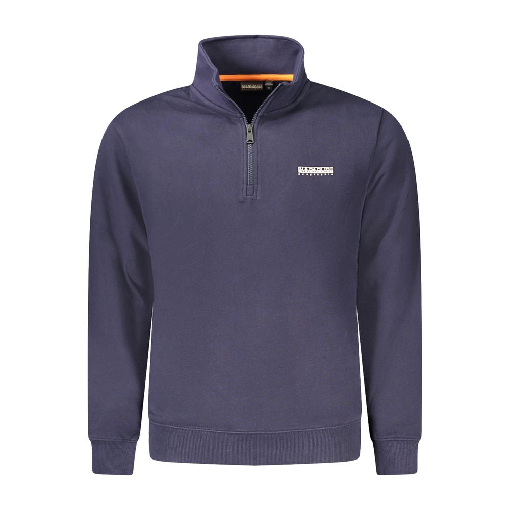 Blue Cotton Men Sweatshirt - ventzia