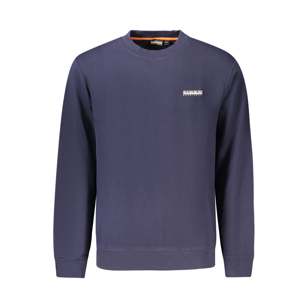 Blue Cotton Men Sweatshirt - ventzia