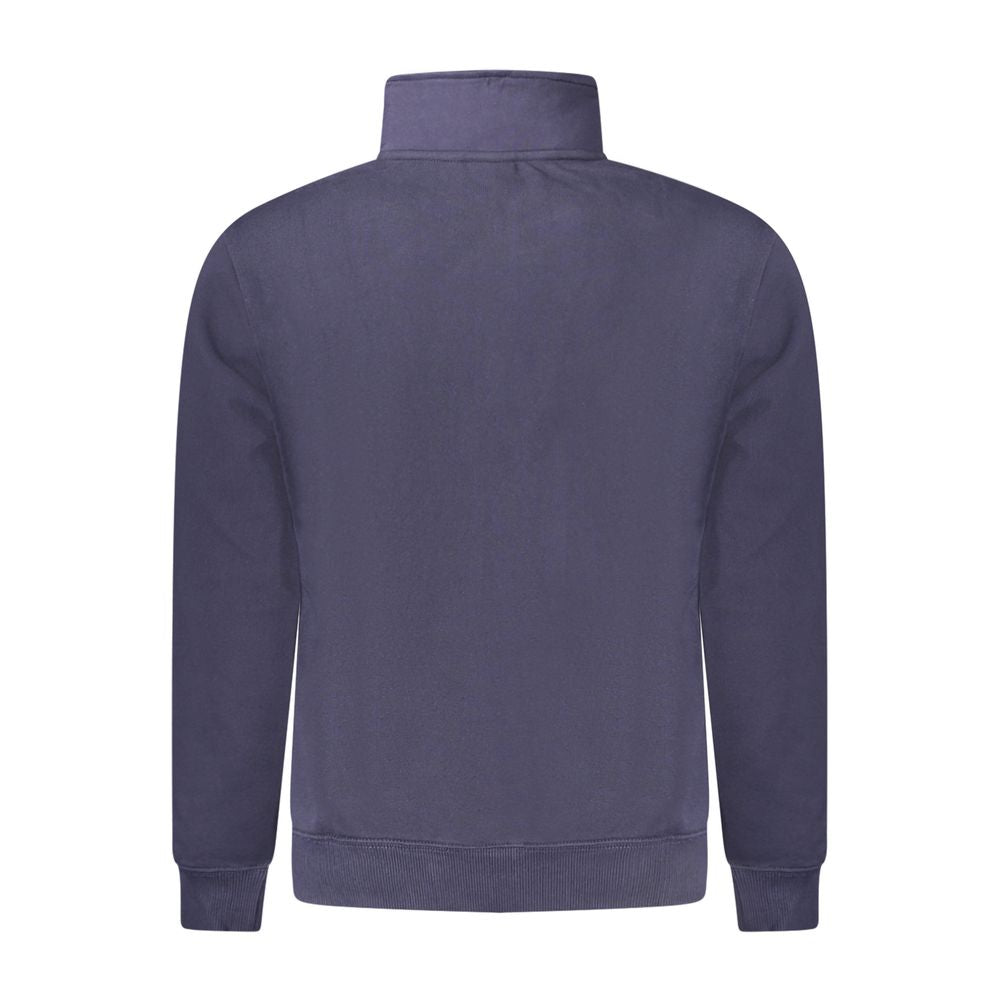 Blue Cotton Men Sweatshirt - ventzia