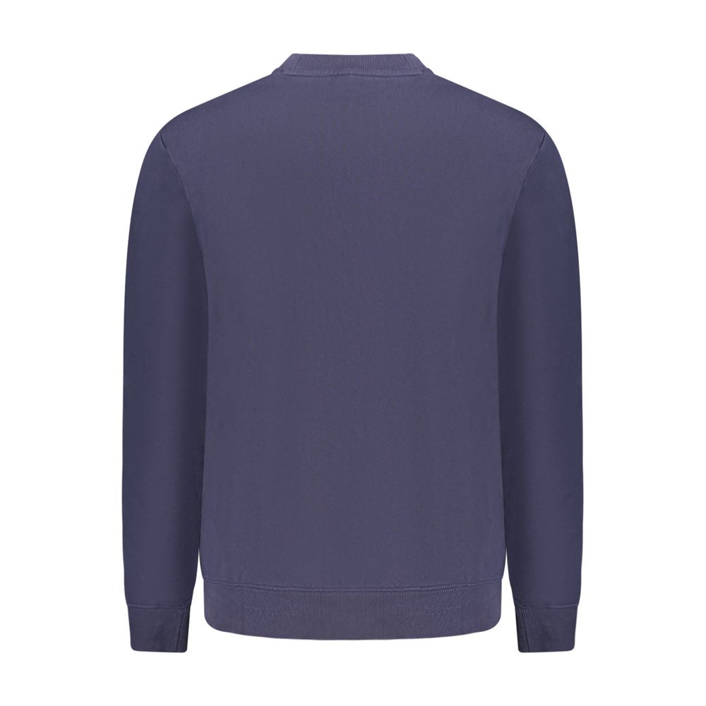 Blue Cotton Men Sweatshirt - ventzia