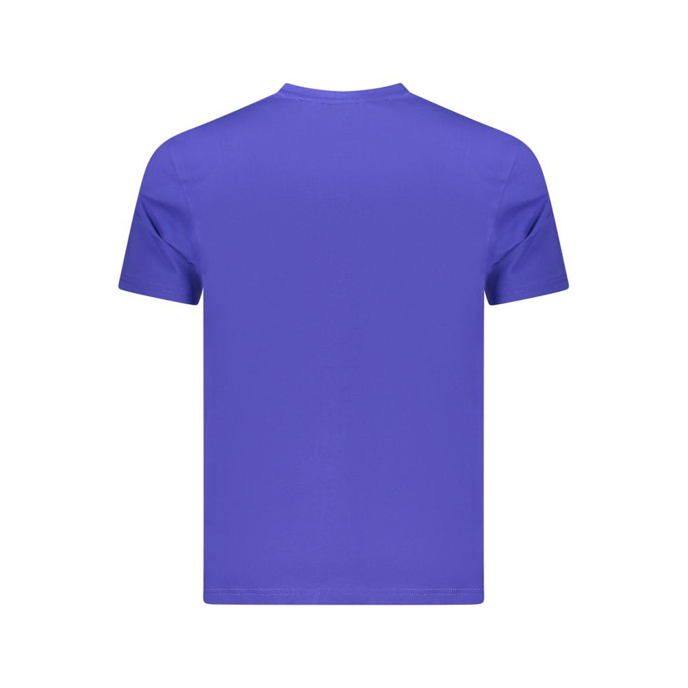 Blue Cotton Men's T-Shirt - ventzia