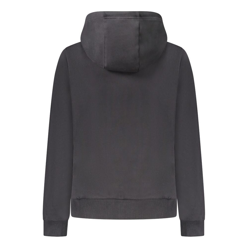 Black Cotton Women's Hoodie - ventzia