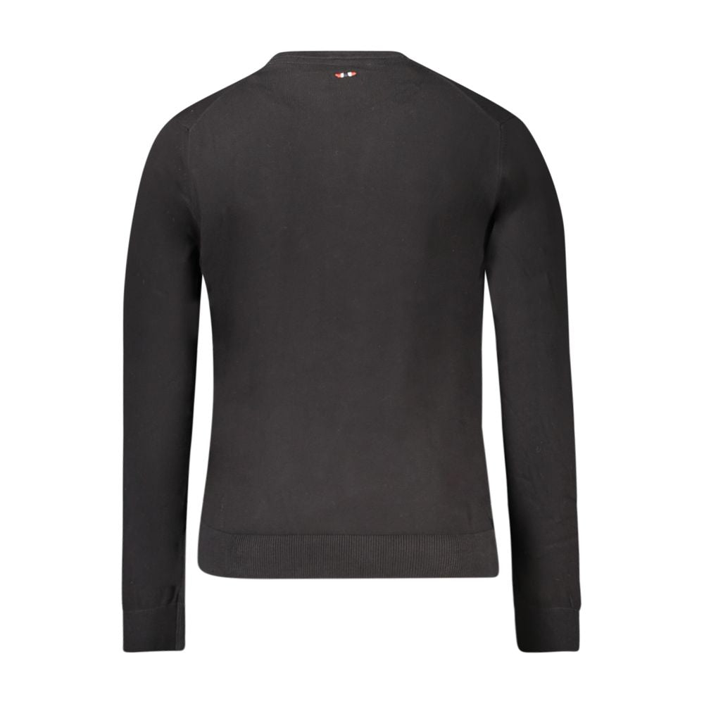 Black Cotton Men Sweater - ventzia