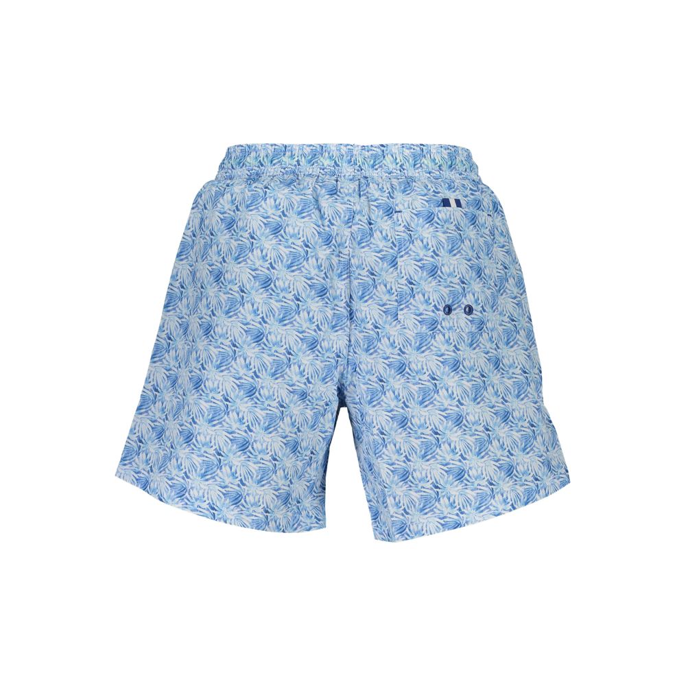 Azzurro Polyester Men's Swim Trunk - ventzia