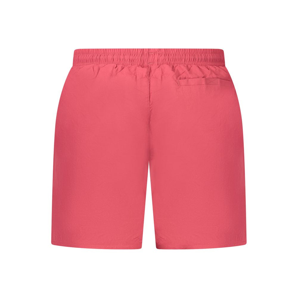 Rosso Poliammide Men's Swim Boxer - ventzia