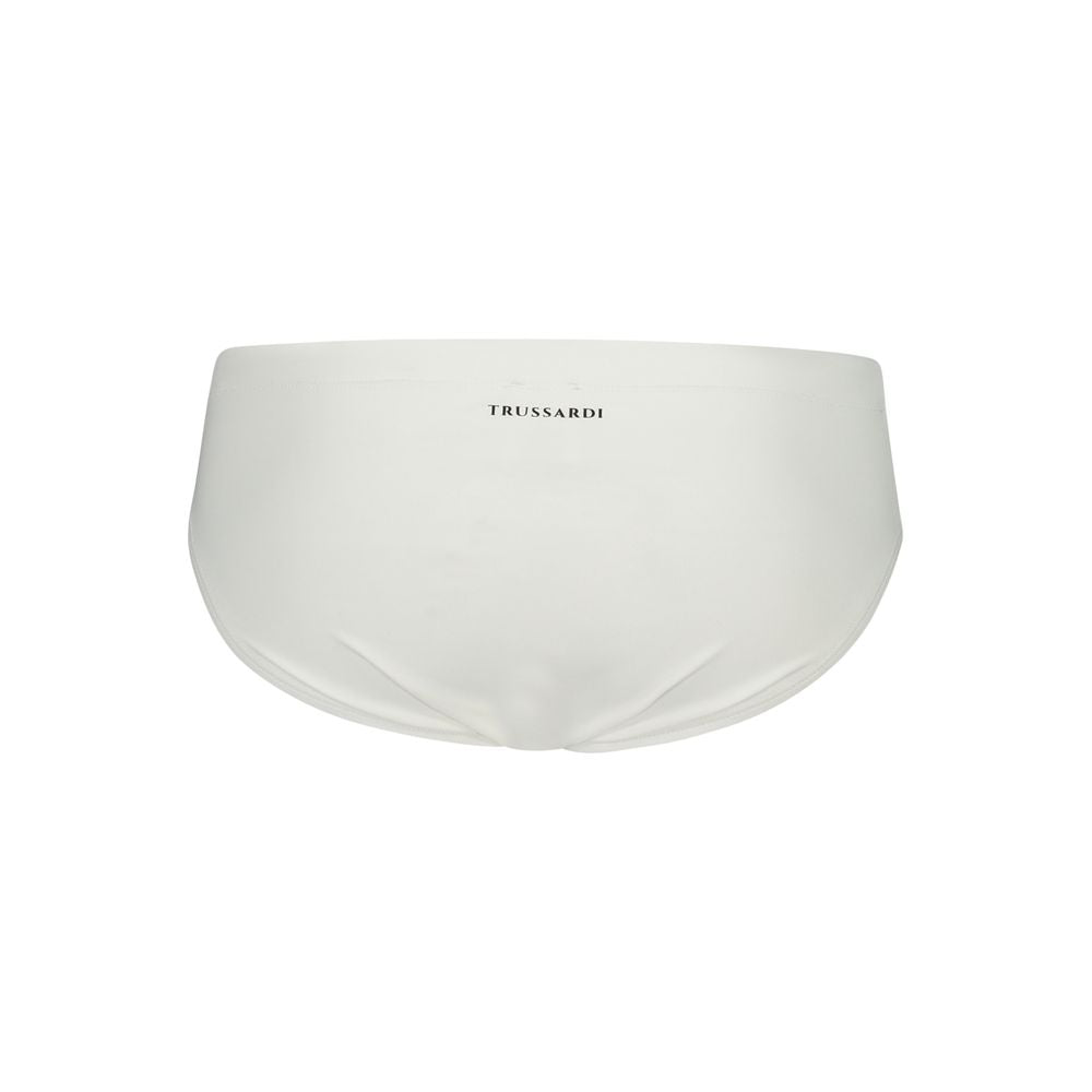 White Poliammide Men's Swim Brief