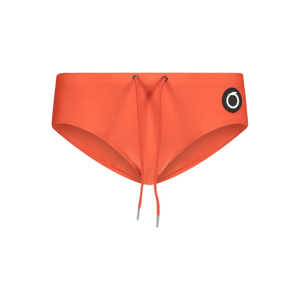 Red Poliammide Men's Swim Brief - ventzia