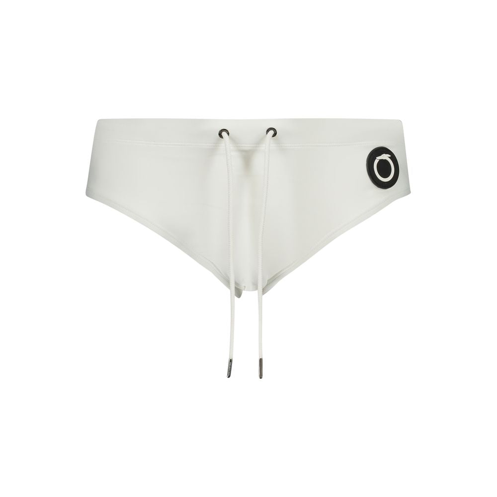 White Poliammide Men's Swim Briefs - ventzia