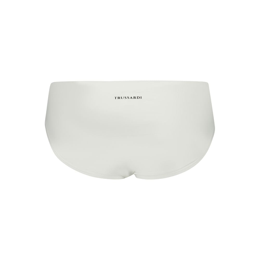 White Poliammide Men's Swim Briefs - ventzia