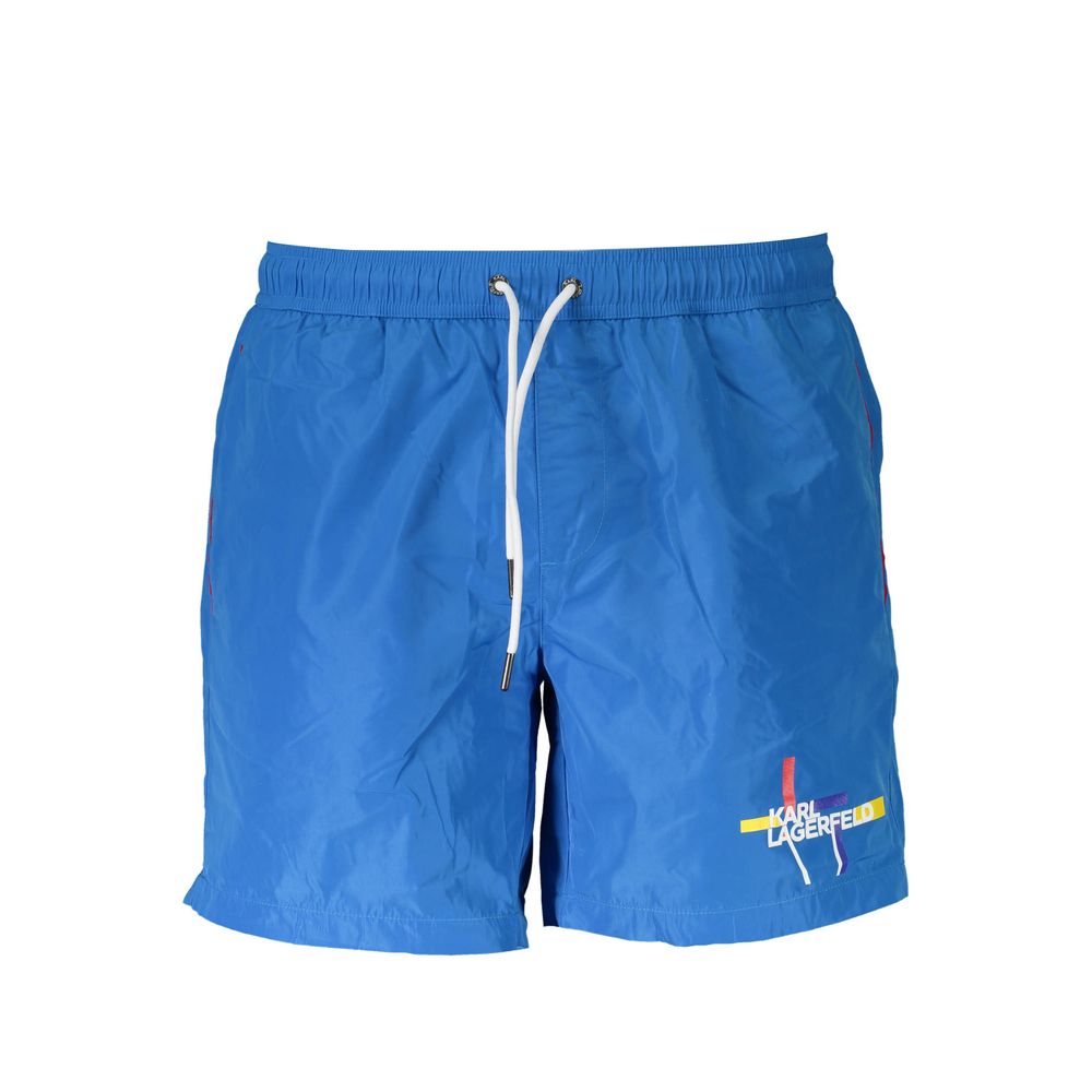 Azzurro Polyester Men Swim Boxer - ventzia