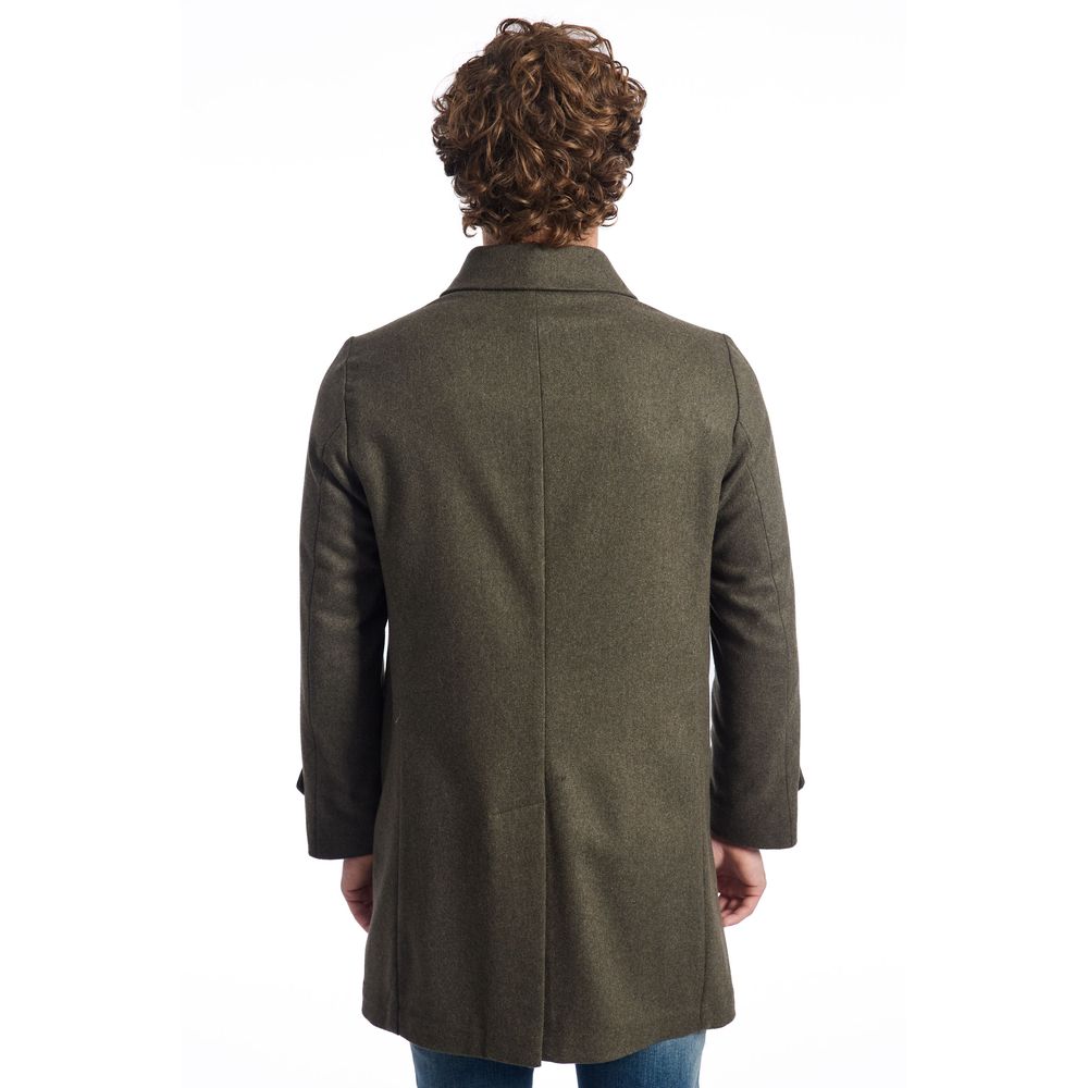 Green Wool Men's Jacket - ventzia