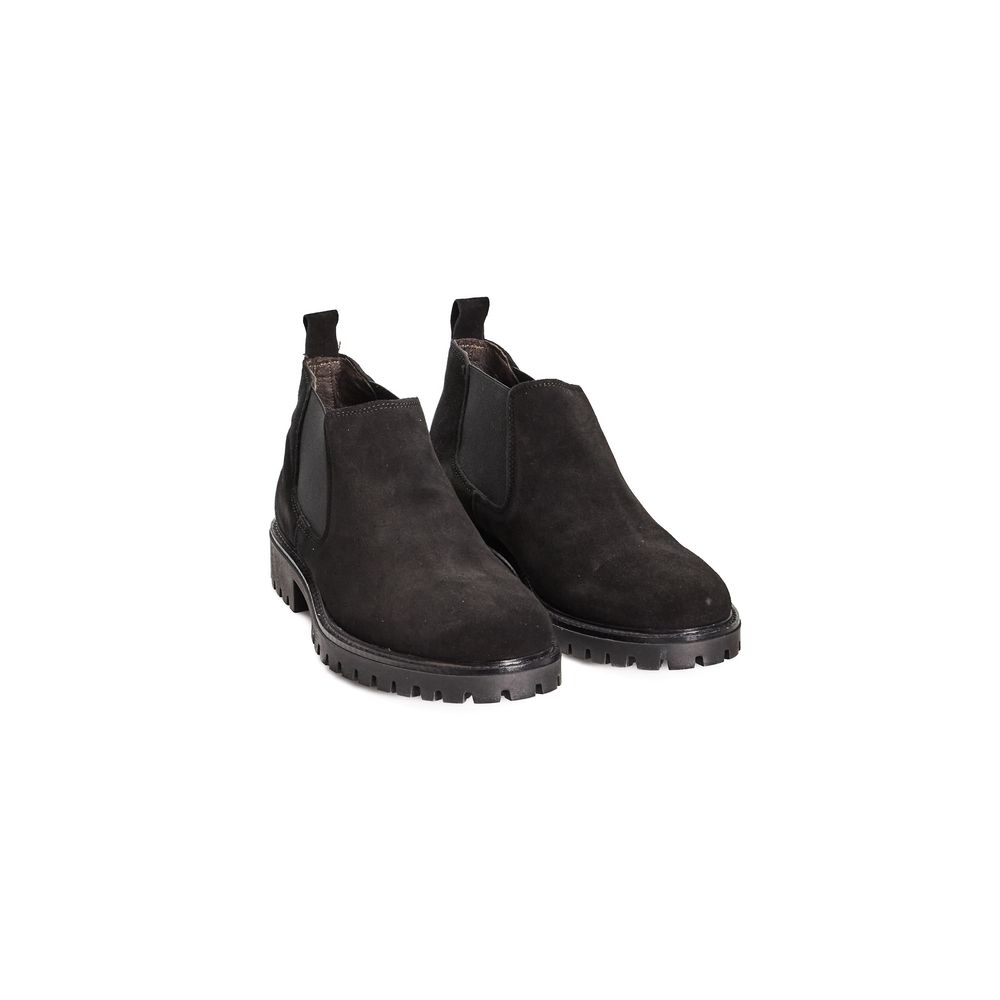 Black Calfskin Men Boot - ventzia
