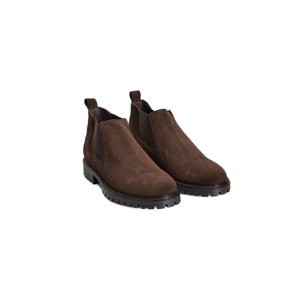Brown Calfskin Men's Boot - ventzia