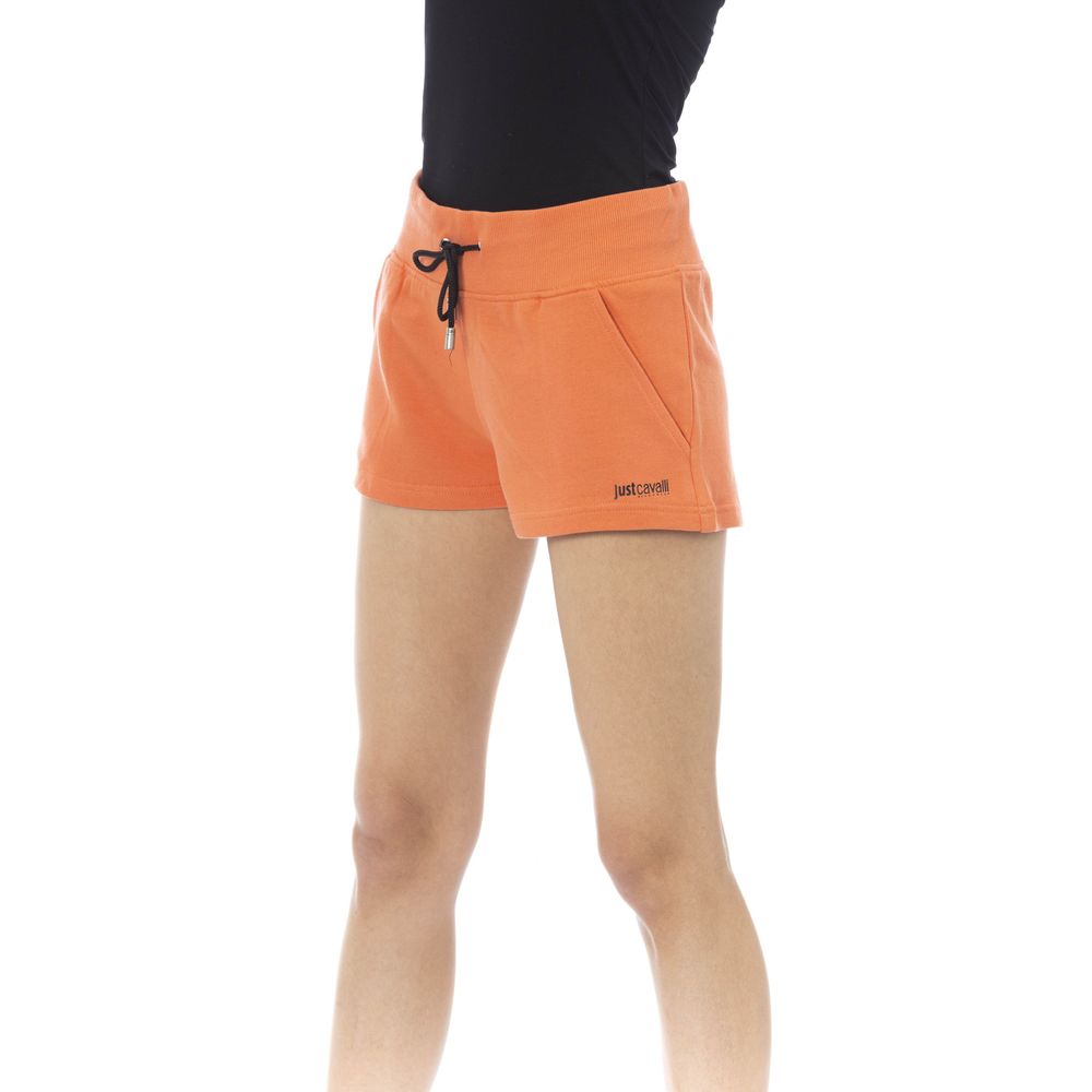 Orange Cotton Women Short - ventzia