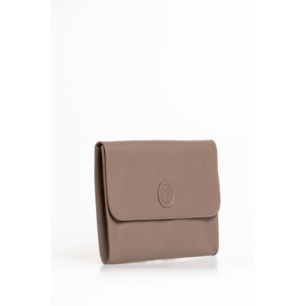 Brown Polyester Men Clutch - ventzia