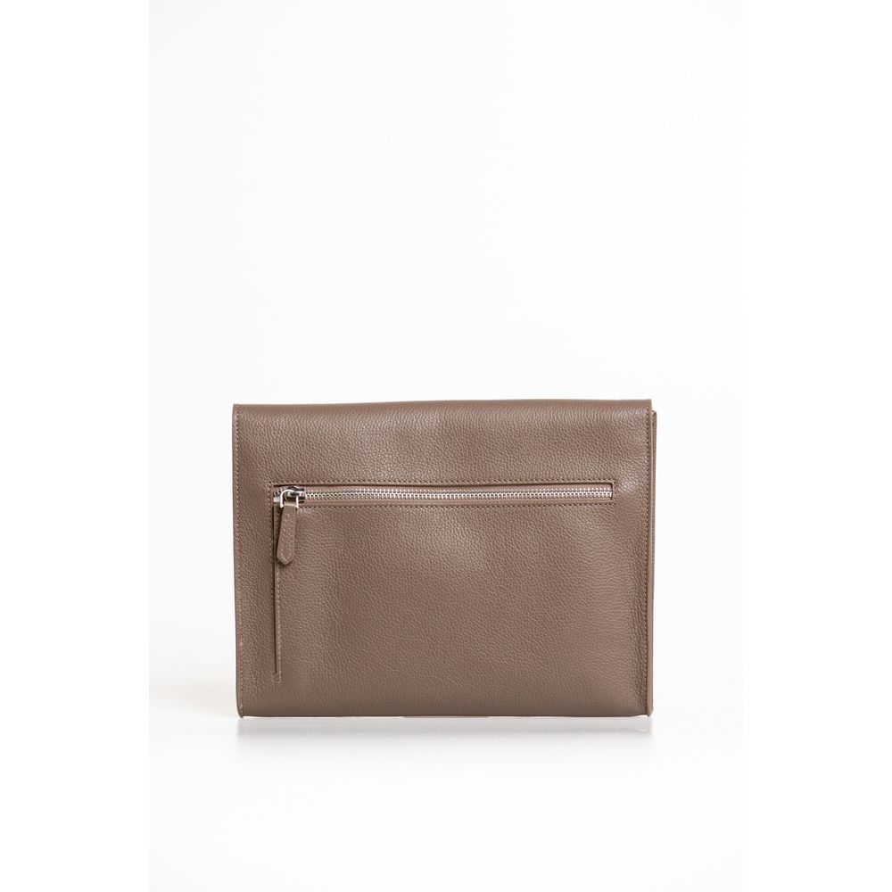 Brown Polyester Men Clutch - ventzia